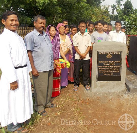 Agartala Diocese Installs a New Bore Well for Villagers