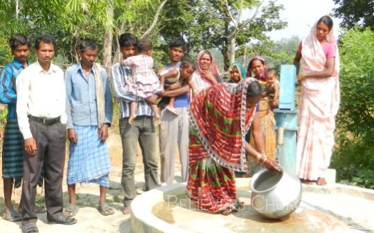 Believers Church Bilaspur Diocese drills bore wells for poor communities