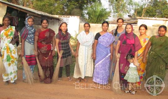 Believers Church Nellore Diocese Women's Fellowship cleans leprosy colony