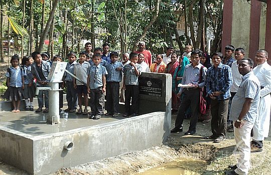 Dhemaji Diocese Installs Bore Well for Needy Villagers