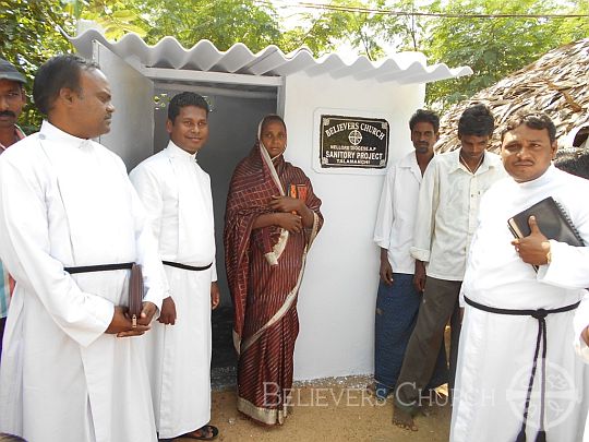 Nellore Diocese Provides 20 Toilets to Community Lacking Good Sanitation