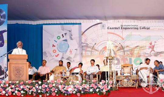 Metropolitan Dr. K.P. Yohannan inaugurates event at Caarmel Engineering College in Believers Church Niranam Diocese