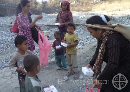 Believers Church Pokhara Diocese distributed sweets on Founder's Day