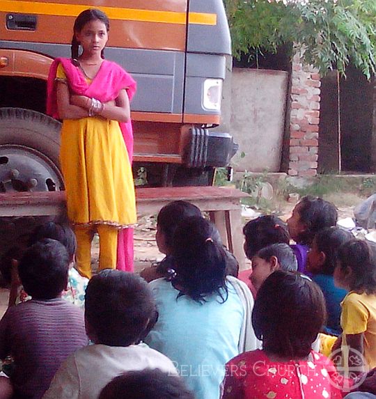 Delhi Diocese Conducts Tuition Classes for Children in Slum