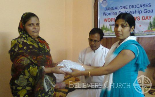 Diocese of Bangalore Distribute Saris to Widows