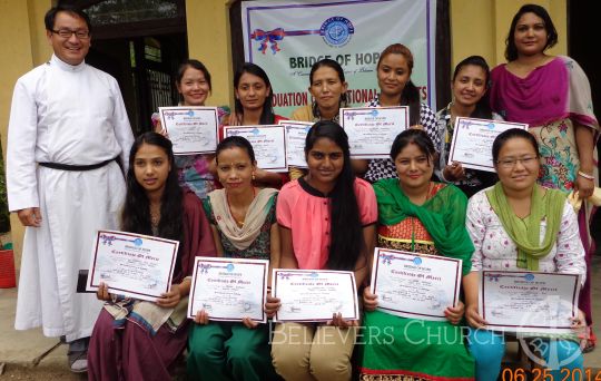 11 Women Completes Tailoring Course in the Diocese of Birtamod