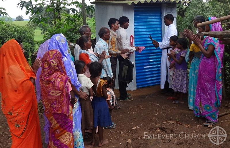 Family Grateful to Diocese of Ranchi for Constructing New Toilet