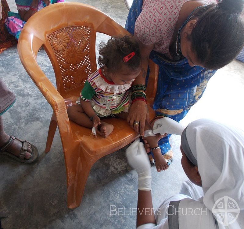 Sisters of Compassion Clean the Wounds of Leprosy-Patients In Diocese of Lucknow