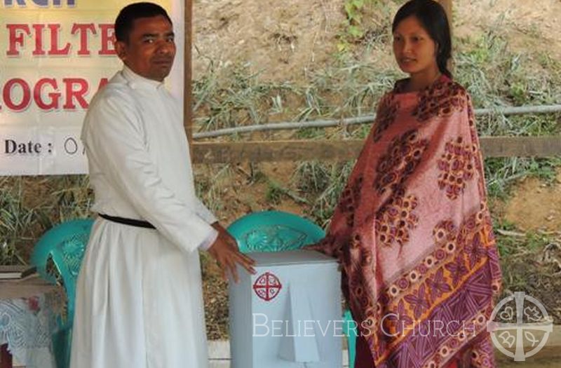 Diocese of Imphal Distributes BioSand Water Filters in Remote Village