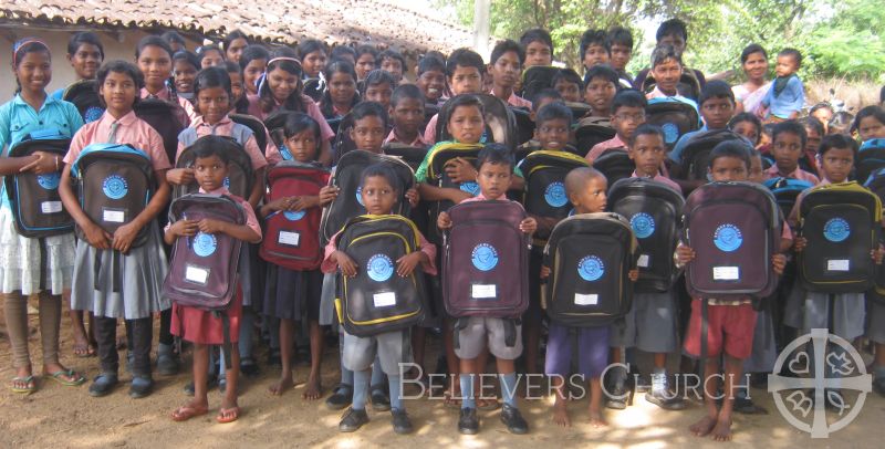 Children Excited to Receive New School Bags in Diocese of Bilaspur