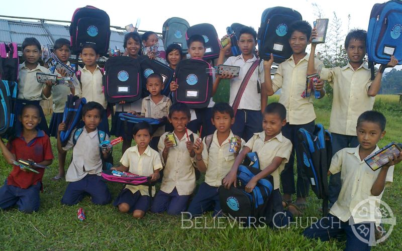 Diocese of Diphu Provides School Supplies and Hygiene Items to Over 1,000 Children