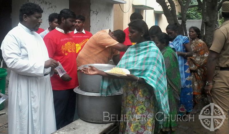 Diocese of Chennai Provides Food and Water to 750 Flood-Victims