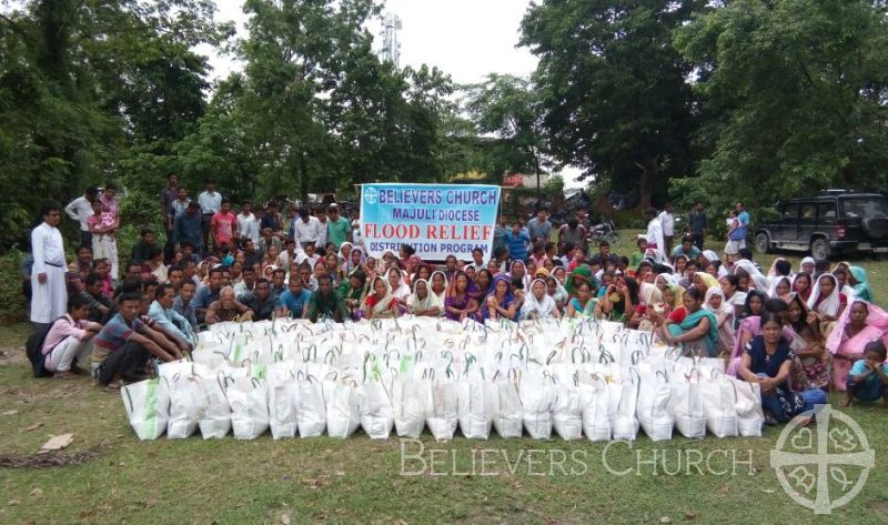 3.9 Tonnes of Relief Supplies Distributed Among Flood-Hit Families in Diocese of Majuli